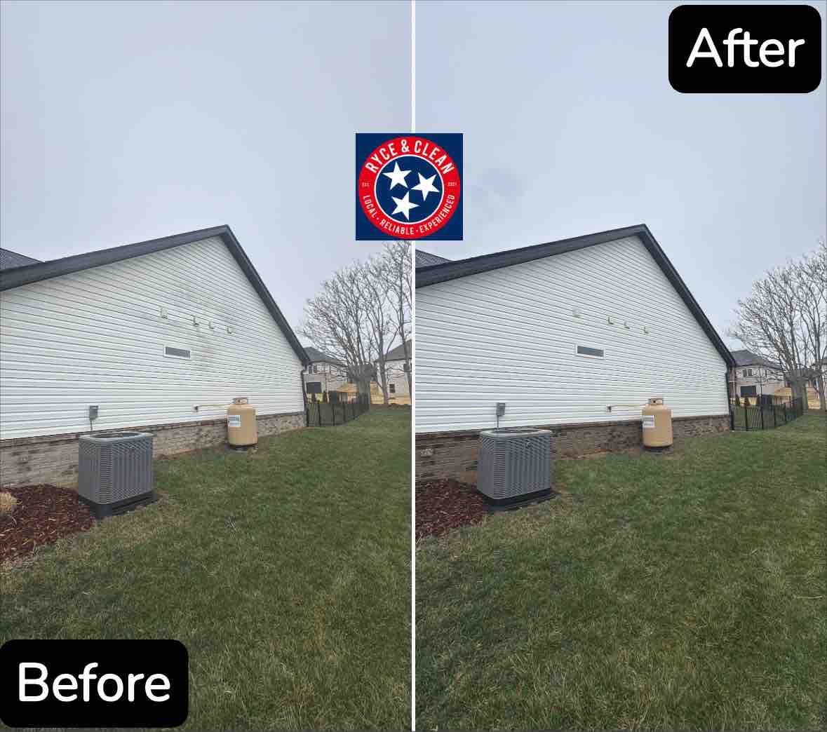 House Wash Transformation in Johnson City, Tennessee